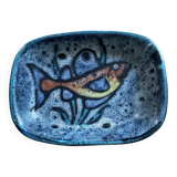 Vintage ceramic fish pattern tidy