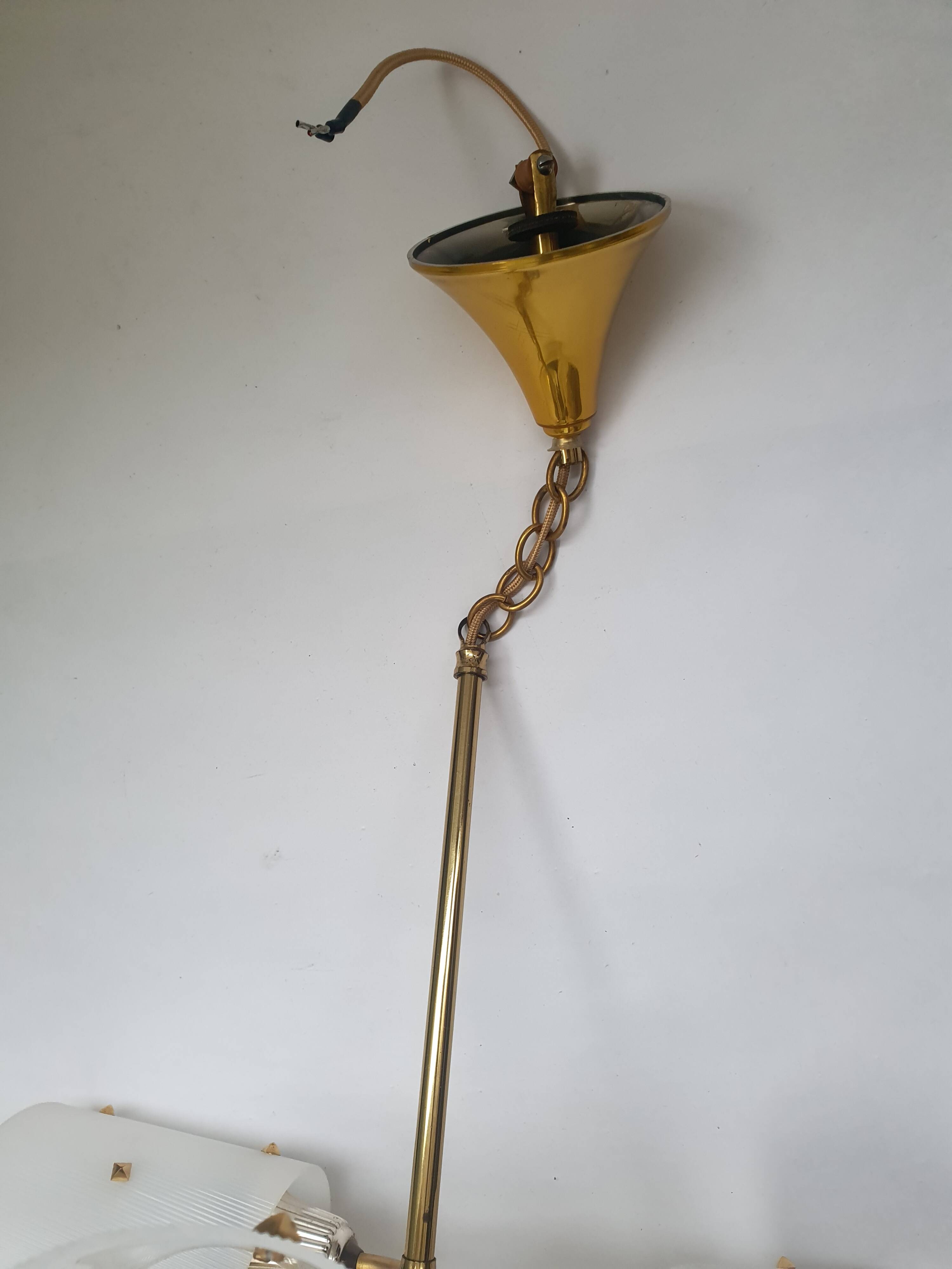 50s rockabilly three-light chandelier