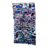 Tapis Marocain Boucherouite coloré - 89 x 162 cm
