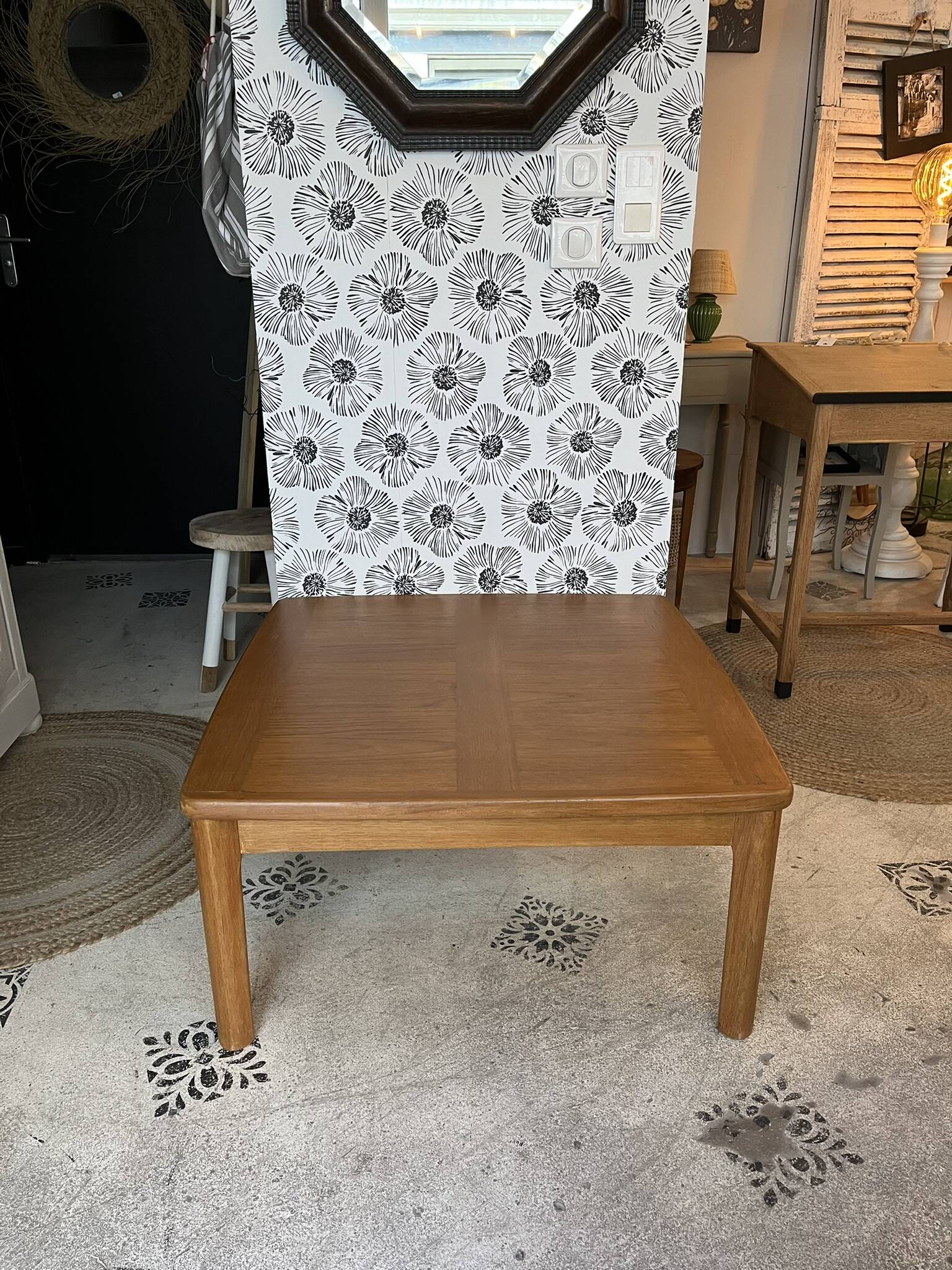 Freja coffee table, Danish designer from the 70s, ABJ manufacturer