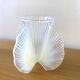 Vase Ellipse Art Déco en verre opalescent Pierre D’avesn, 1930