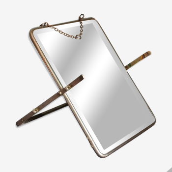 Beveled barber mirror 21x25cm