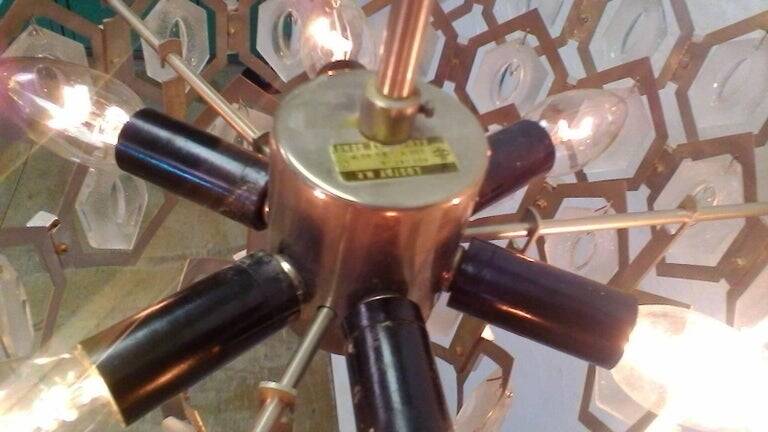 Retro Chandelier Jaroslav Bejvl, 1970s