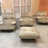 3 Marsala model armchairs designed by Michel Ducaroy and published by Ligne Roset in the 70s