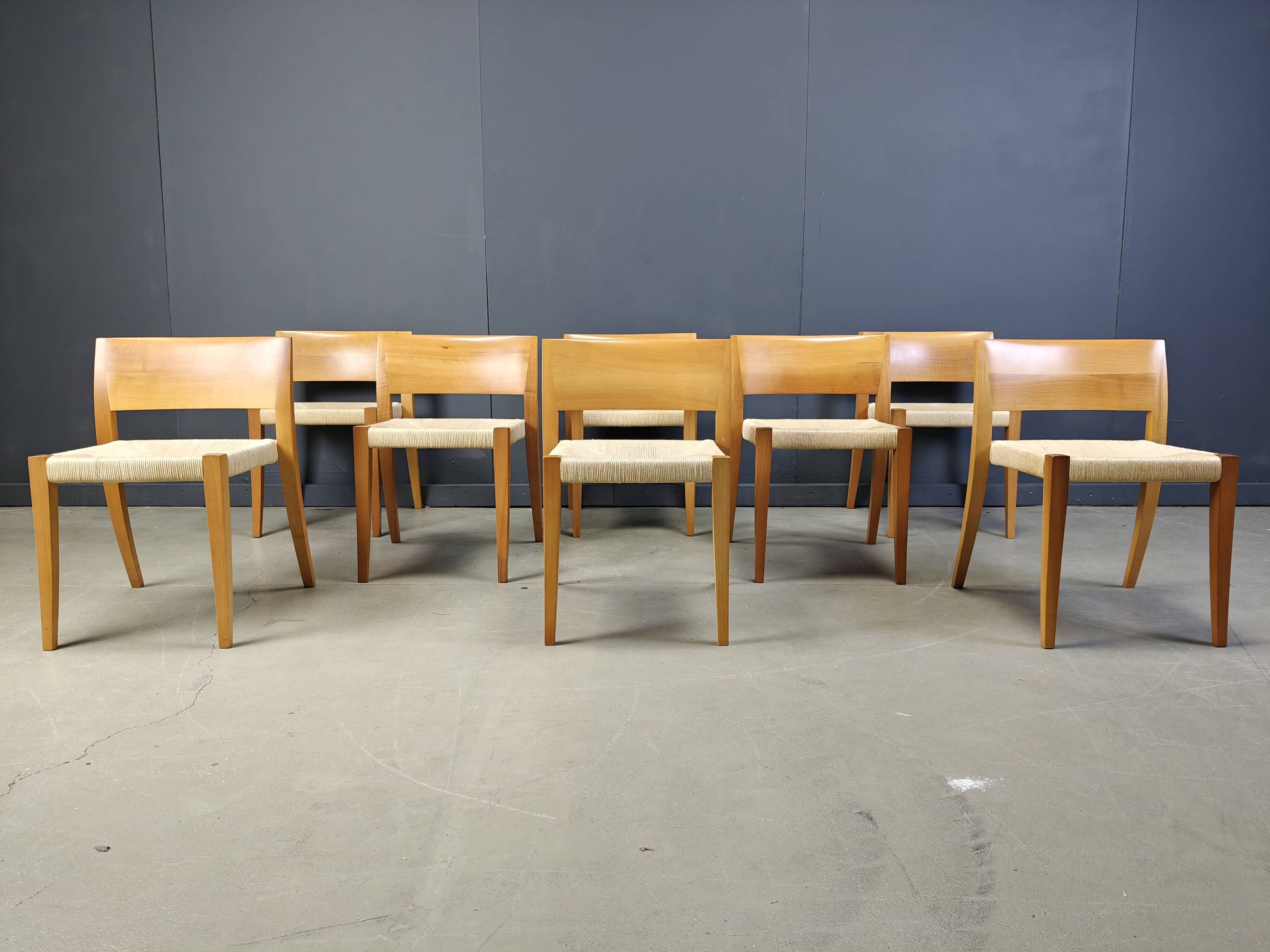 Ticino dining chairsby Bruno Reichlin for Molteni, 1990s