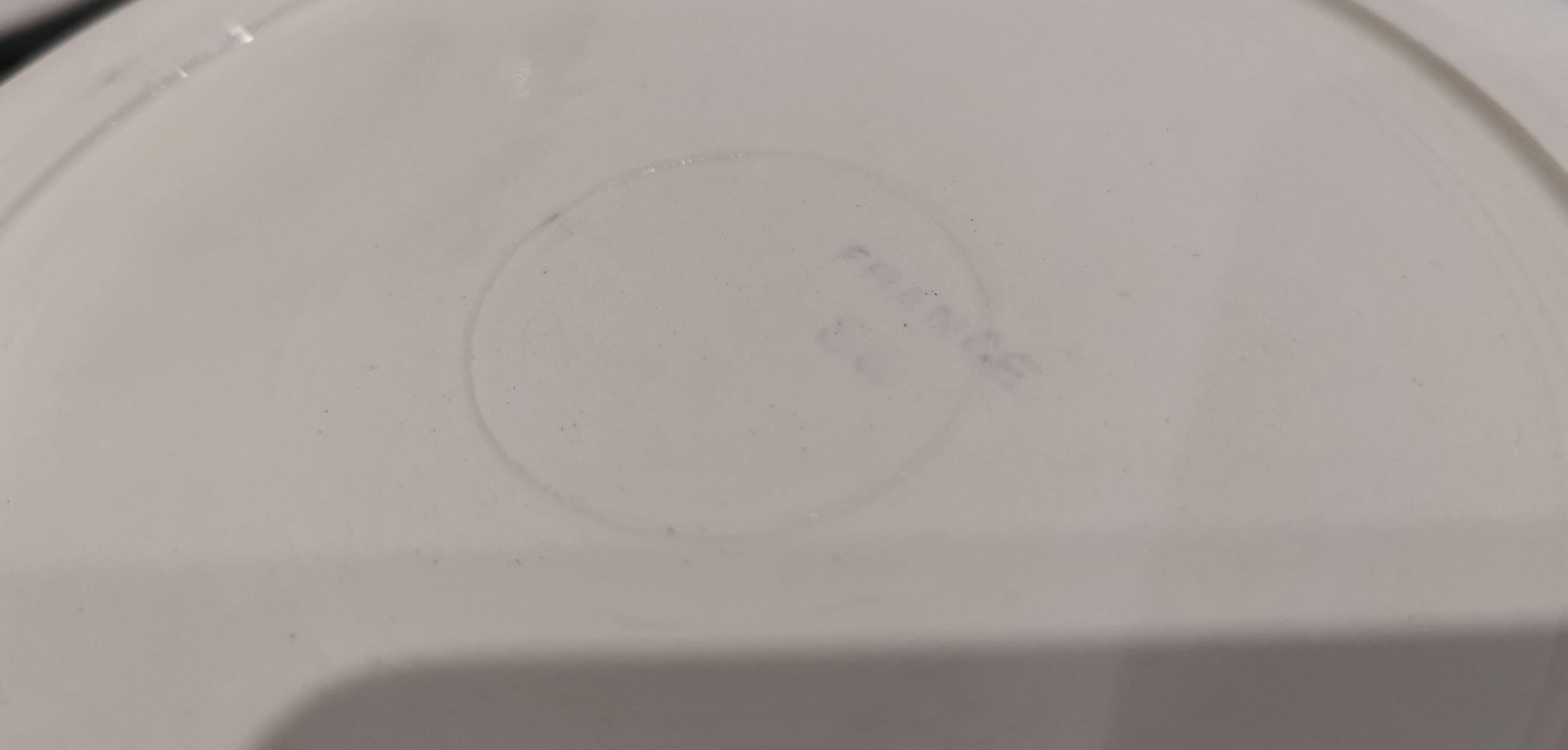 Old semi-deep plates in Terre de fer earthenware