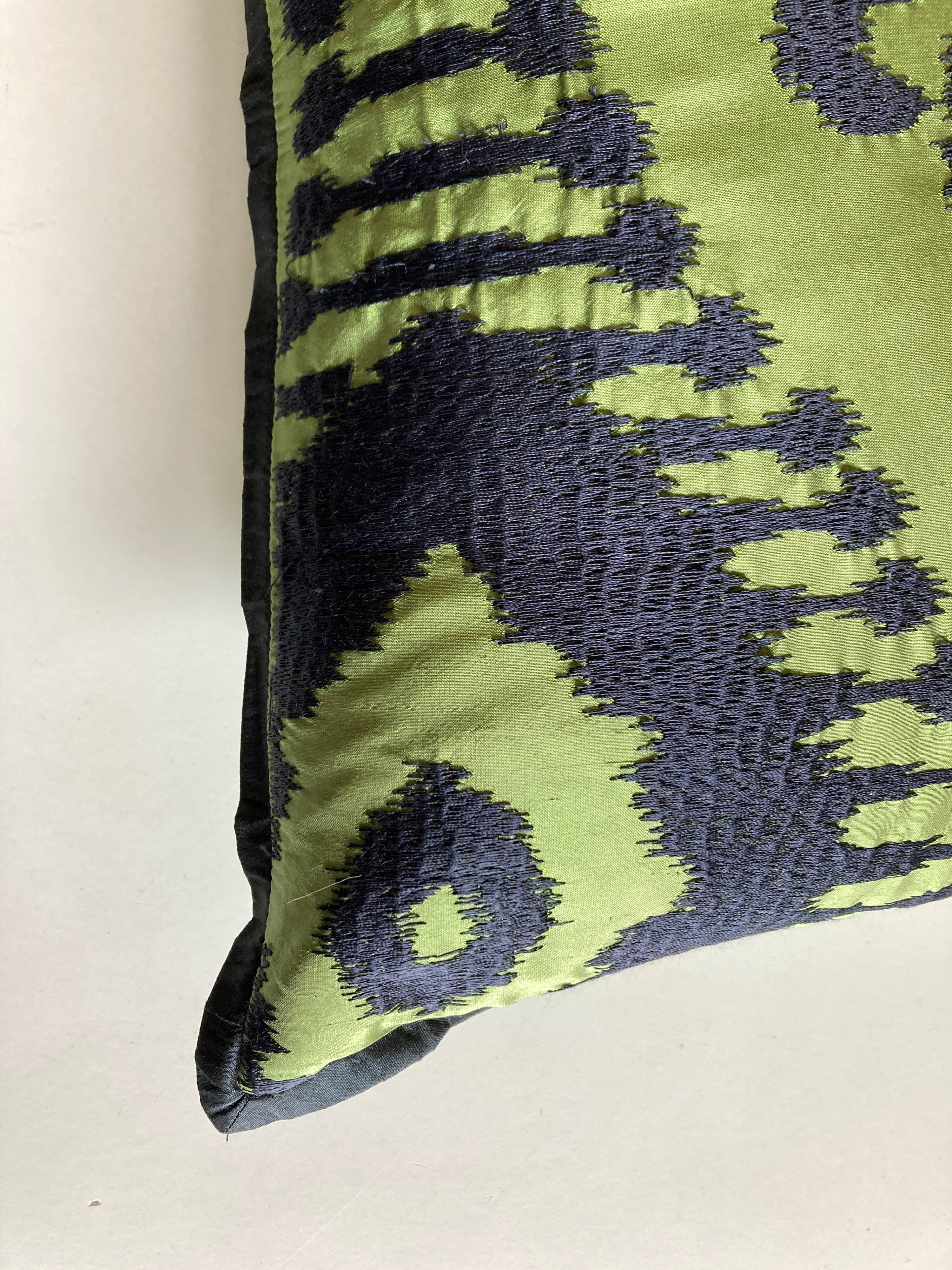 Designer's guild embroidered silk cushion