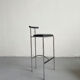 Italian Postmodern Black Tokyo Stool by Rodney Kinsman for Bieffeplast, 1985