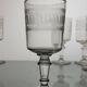 6 wine glasses with Greek-style decoration