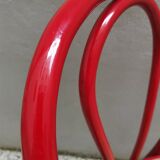 Chaise de salle à manger rouge, années 1980