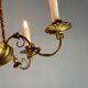 Gilded wood and brass chandelier, Central Europe circa 1900
