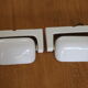 2 ceramic and opaline wall lamps 1940