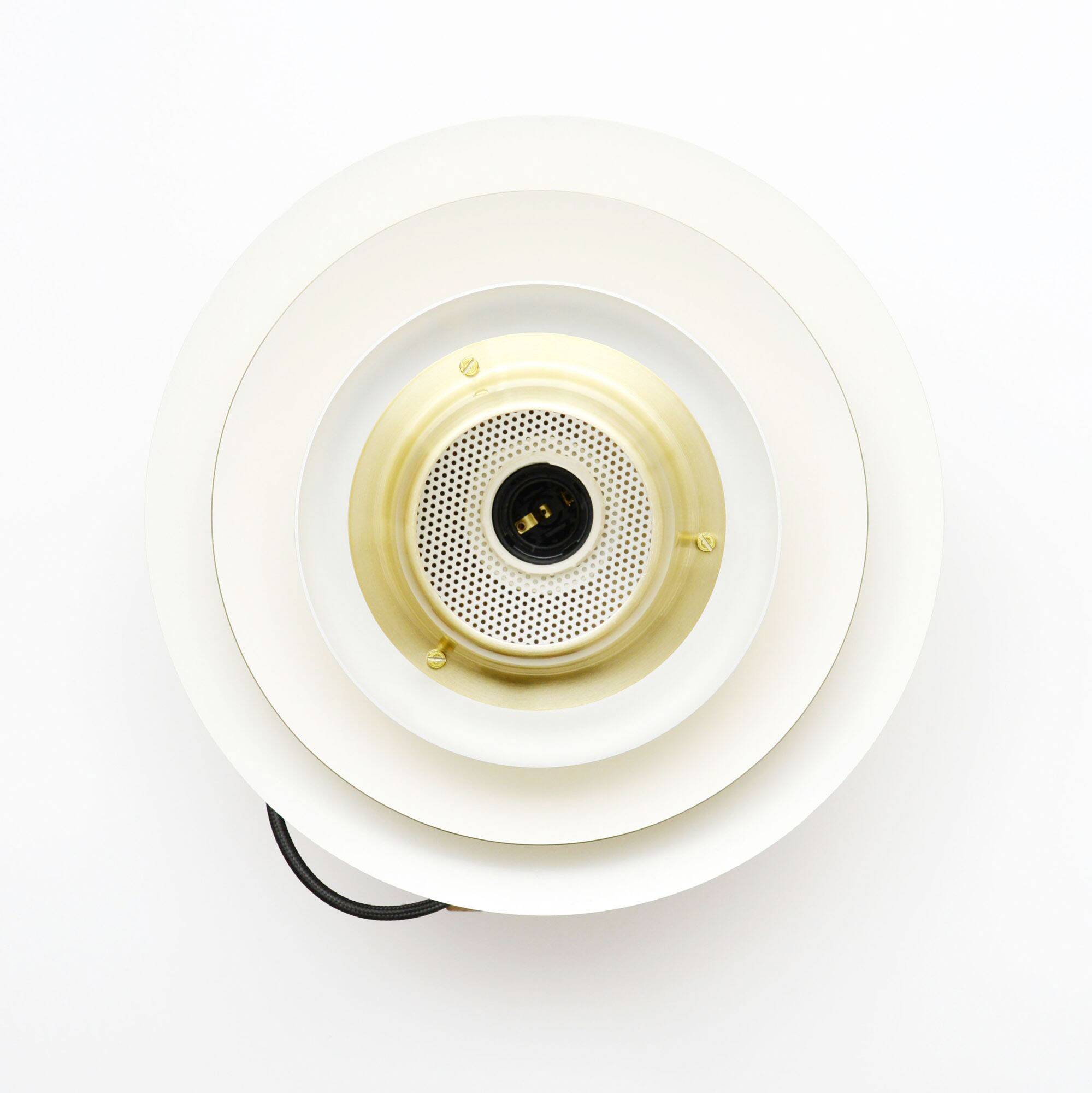 Golden vintage lamp, Denmark 1970s