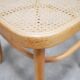 Chaise cannée vintage par J. Hoffmann, éditions Thonet
