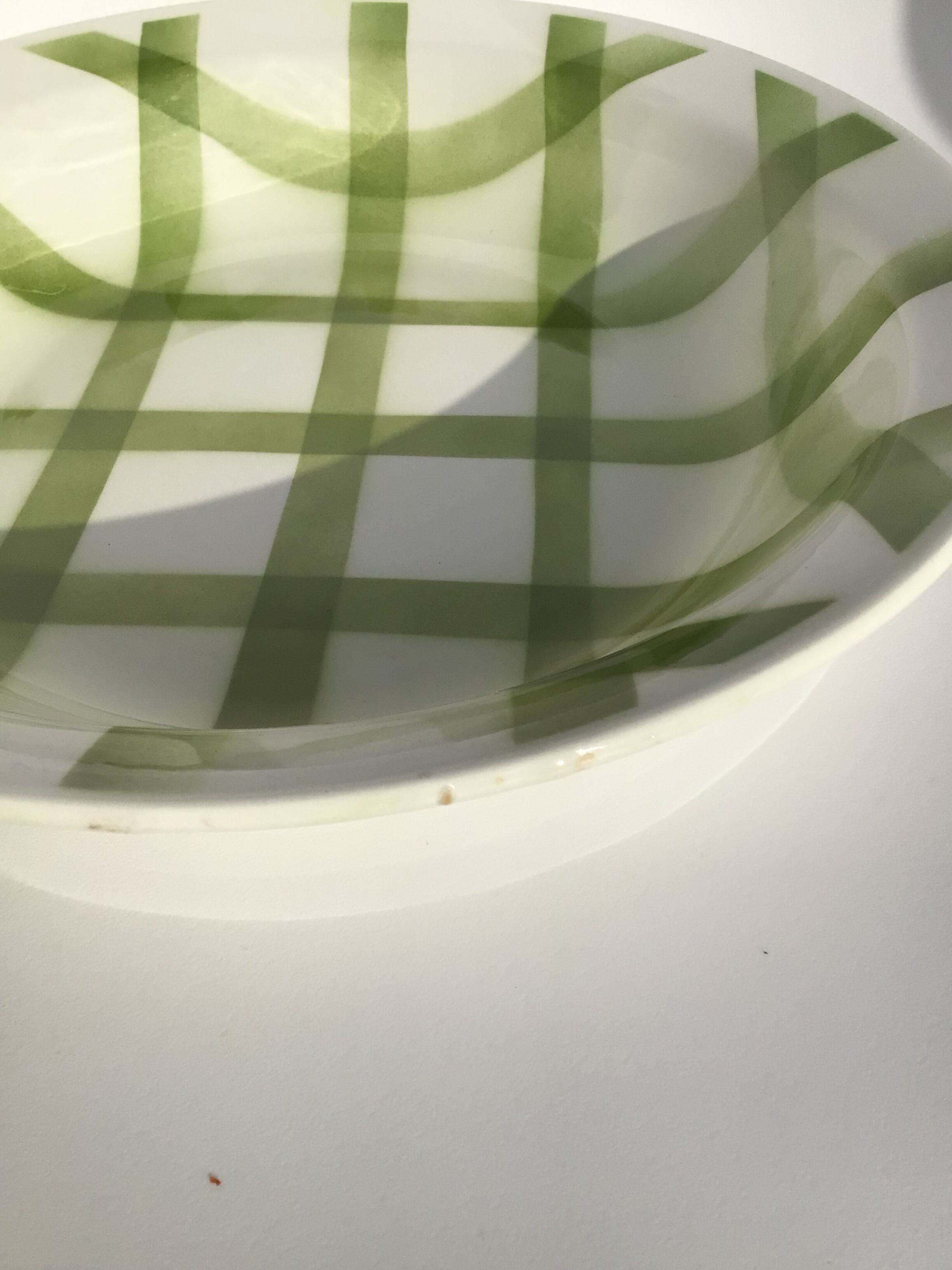 Hollow dish Moulin des Loups model Olive tablecloth diameter 26,5cm