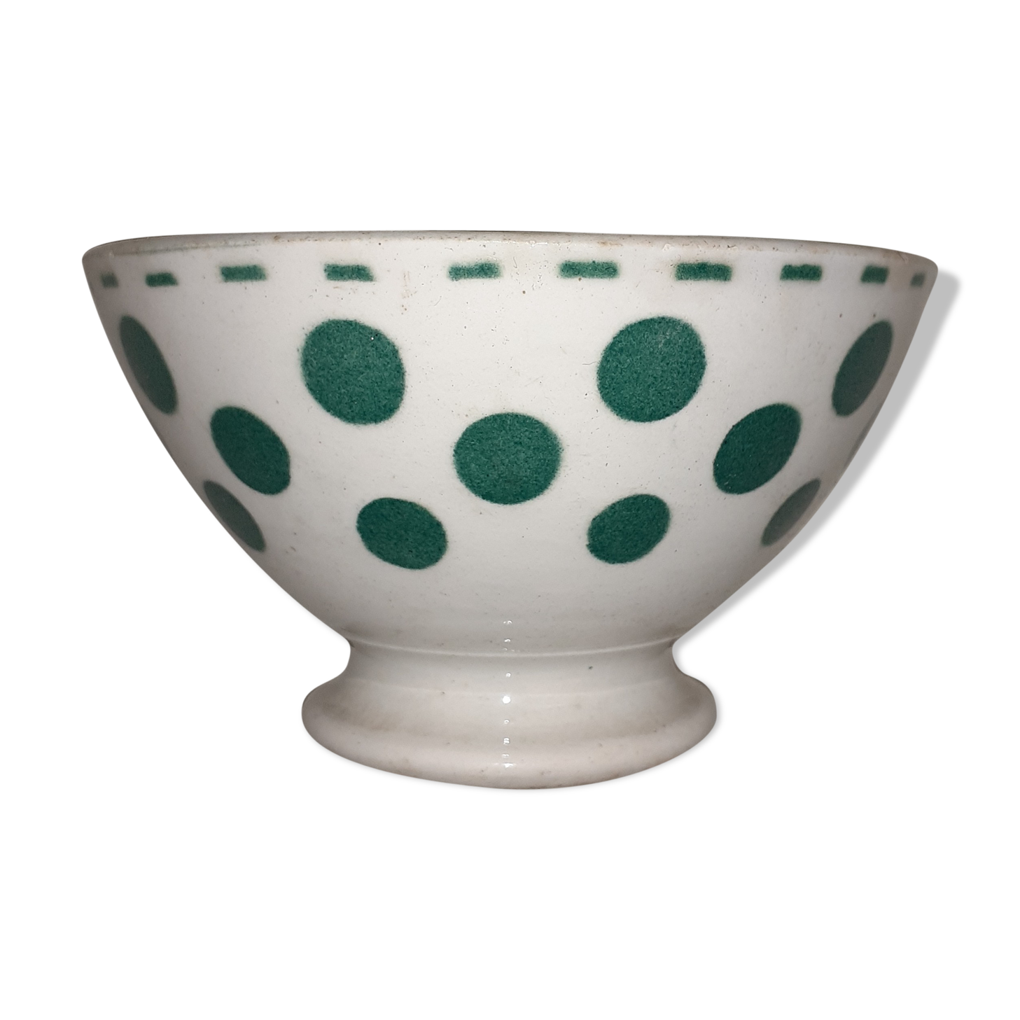 Small bowl decor a poie in faience