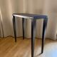 Side table oak, raw slate of cleavage
