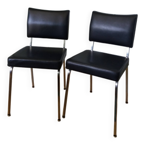 Chaises métal chromé