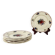 Set of 6 dessert plates "Agreste" Sarreguemines, 20th century.