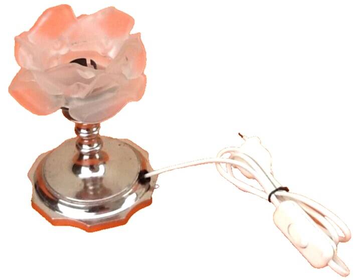 Epoque Art Déco Lampe à poser métal chromé