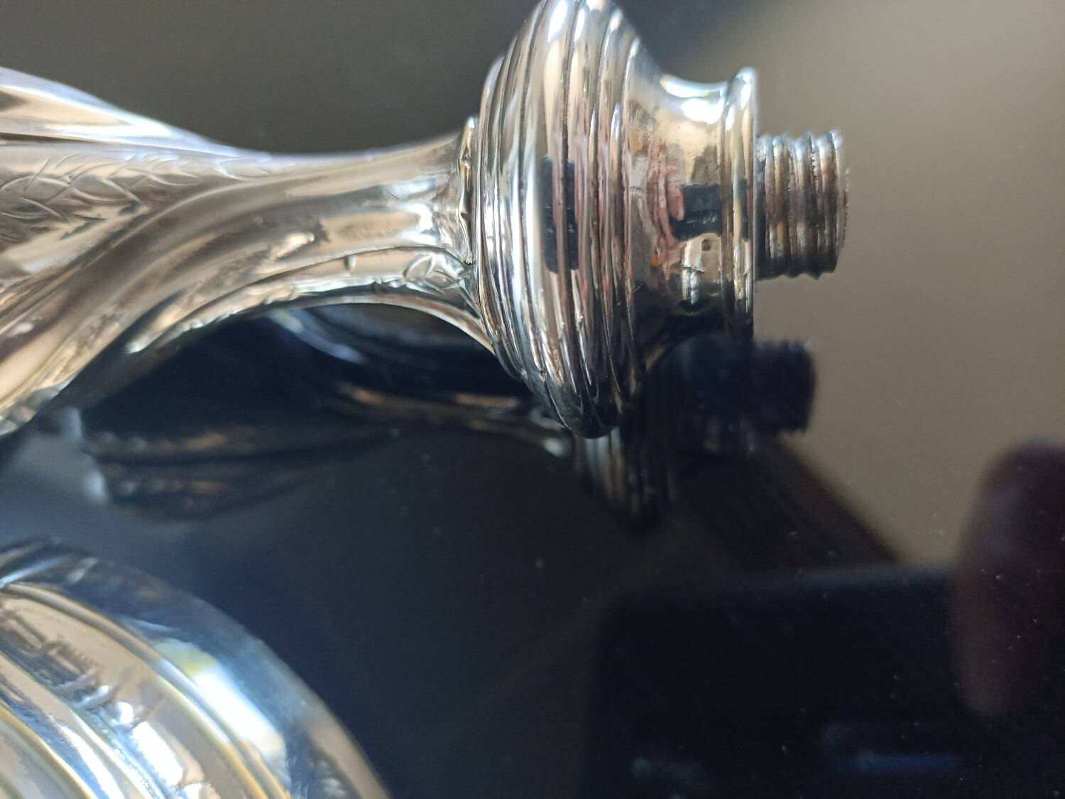 Louis XVIIIth century silver candlestick