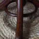 Fauteuil de bureau pivotant en bois années 20