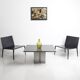 Designer table in marble and metal