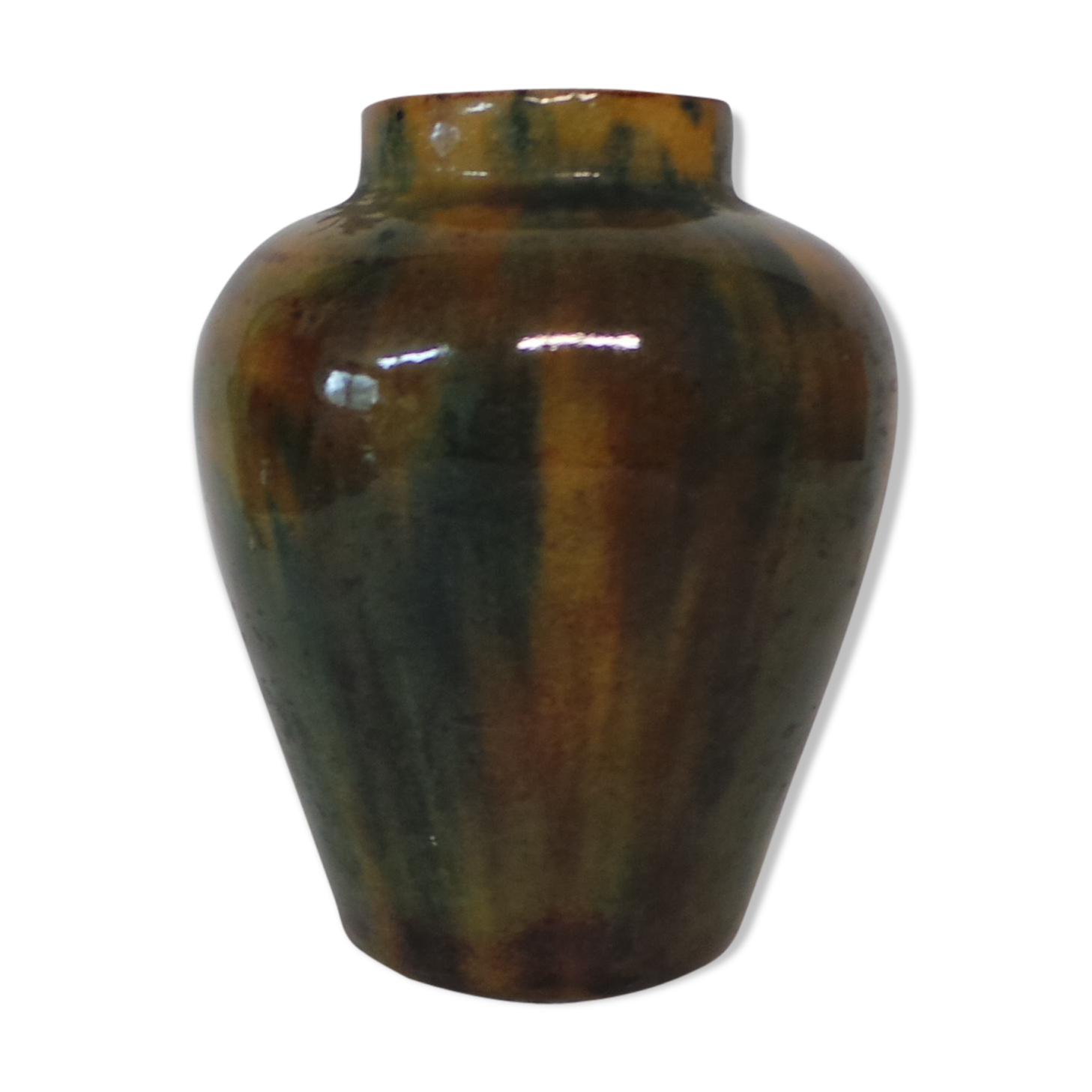 Vase emailed art deco