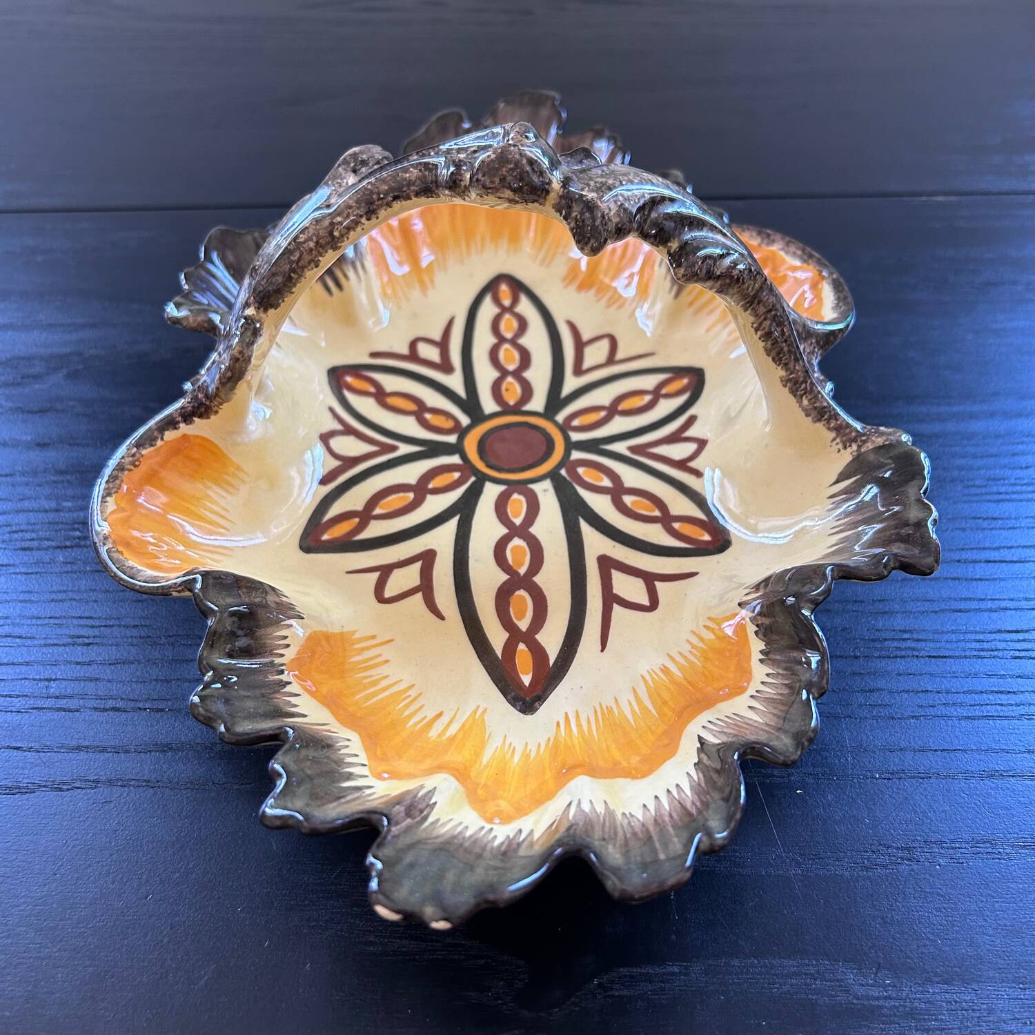 Dish signed HB Quimper