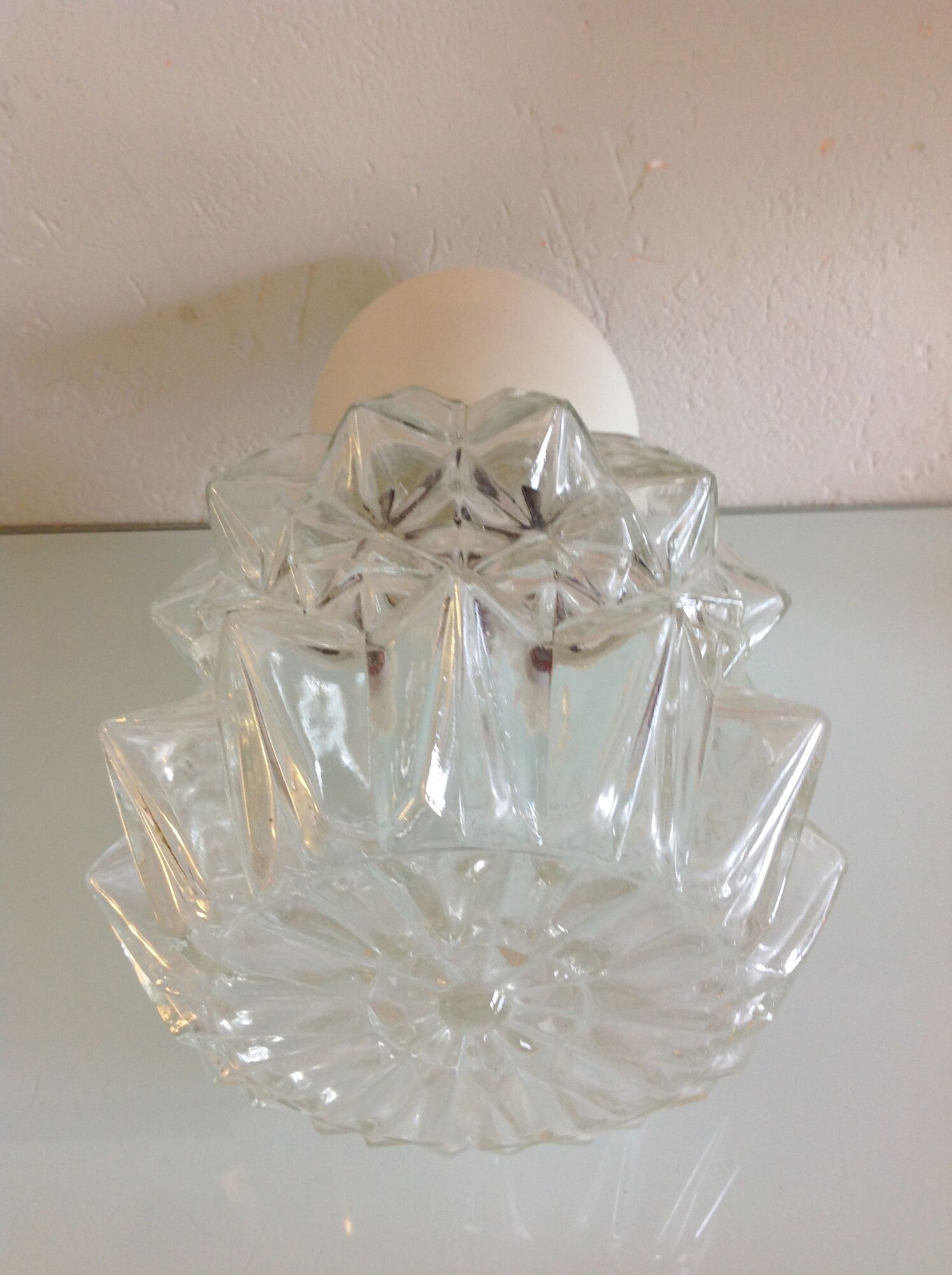 Glass sconcee structured by RZB Leuchten 60/70
