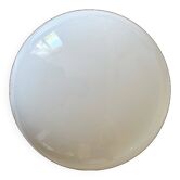 Plafonnier rond vintage opaline , bombé
