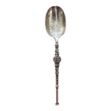 Art Nouveau solid silver sugar spoon