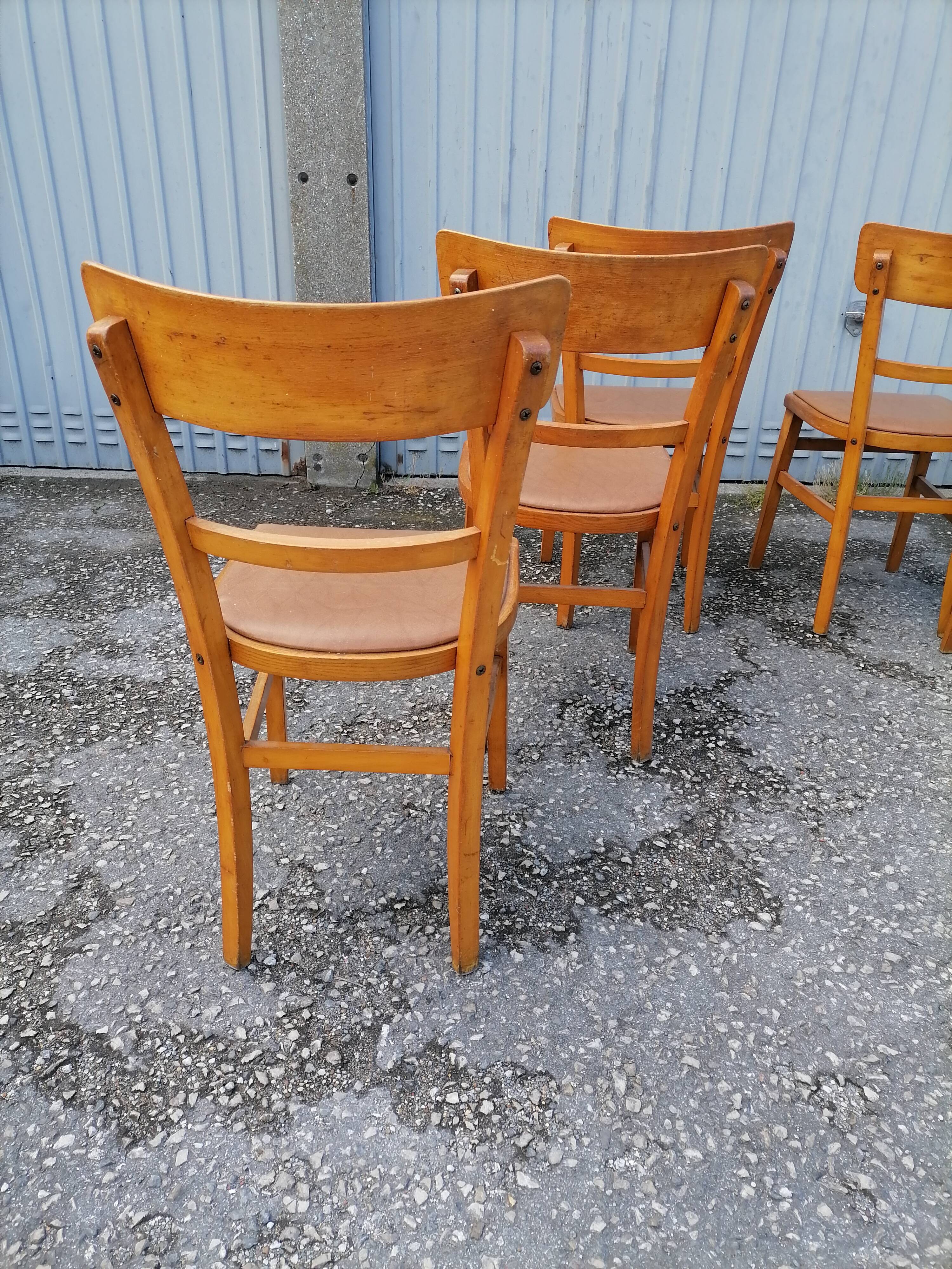 6 bistro bar chairs