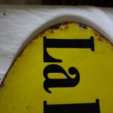 Enamel yellow plate "The small Gironde"
