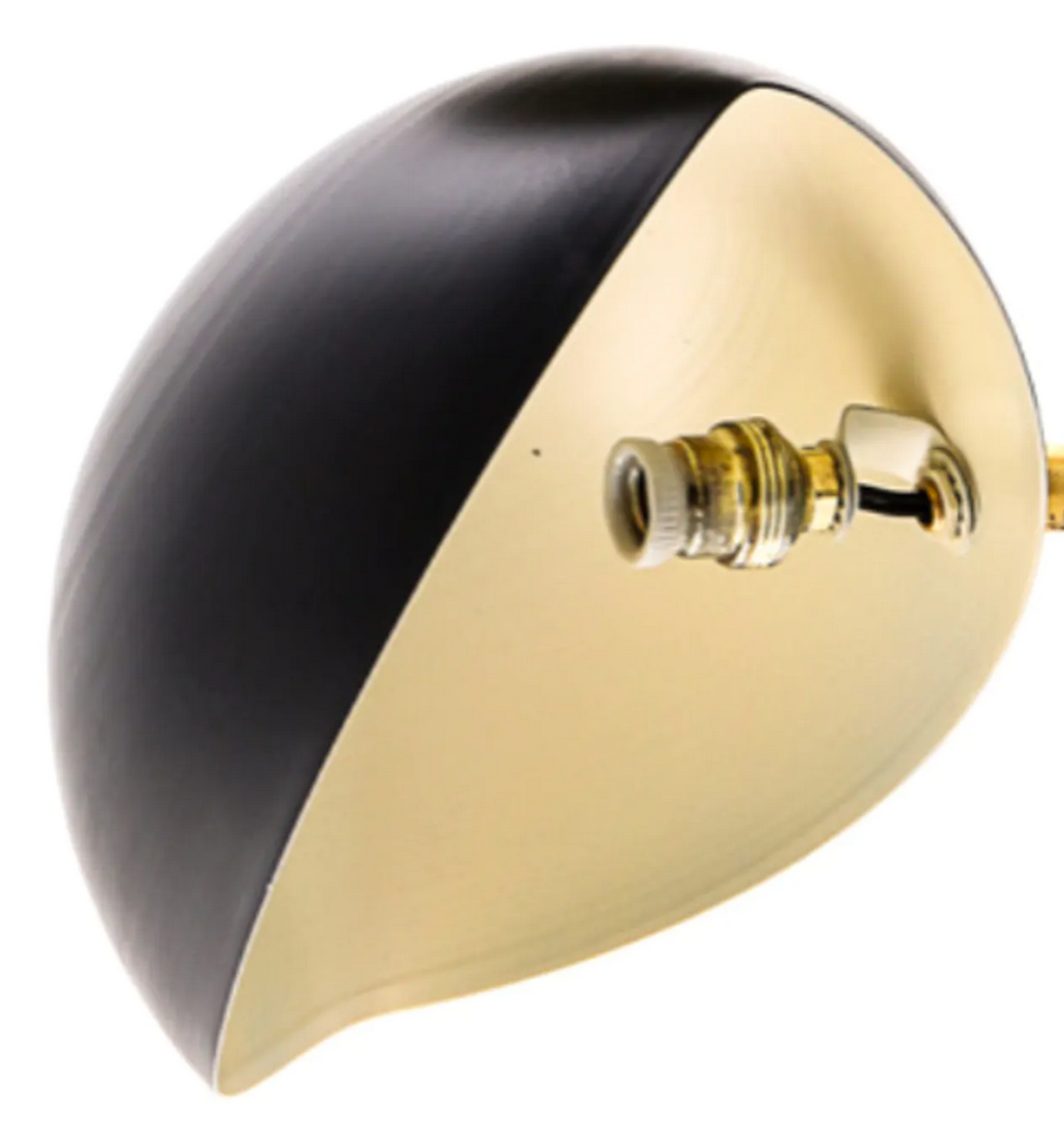 Pair of Italian black shell appliques