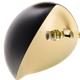 Pair of Italian black shell appliques