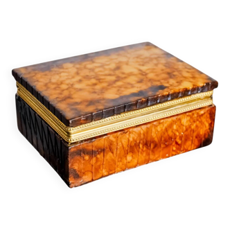 Regency faux alabaster vanity box by Romano Bianchi, Italy, 1970s