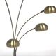 Scandinavian floor lamp in metal and marble, Sweden, 1950.