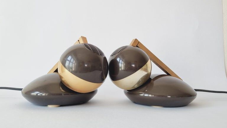 Pair of Midcentury Telescope Table Lamps Eichhoff Werke, Germany, 1970s