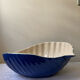 Saladier bleu coquillage Appolia vintage fabriqué en Bretagne