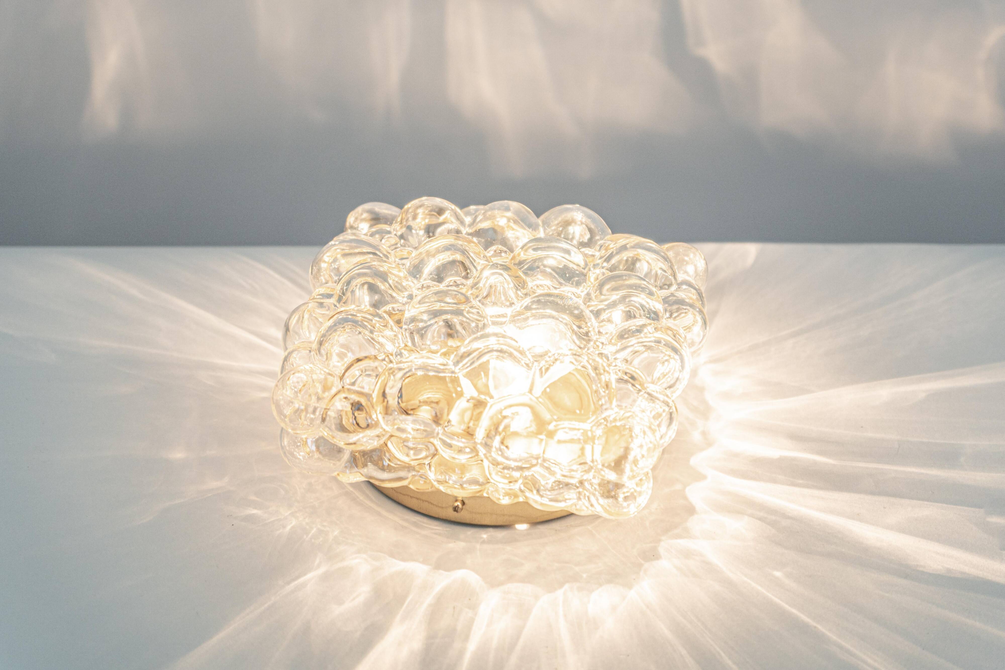 Globe Glass Wall Light in Amber by Helena Tynell, Limburg, Germany