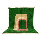 Tapis marocain vert sur mesure 2.5/1.6