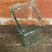 Vase Ancien Design Cascade Verre Bullé Vintage #C868