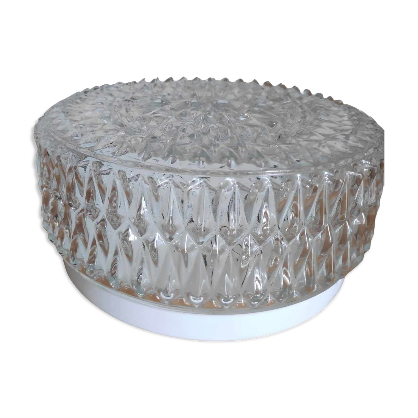Plafonnier en verre d'époque