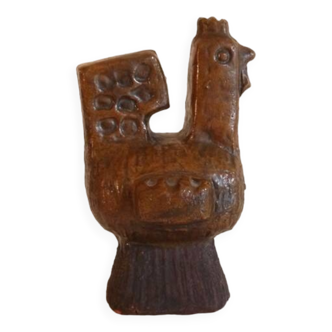 Sculpture d'oiseau stylisé en ceramique 1960