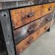Industrial workbench 3 meters | Heavy duty steel & wood drawers