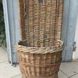 Old wicker harvest hood basket