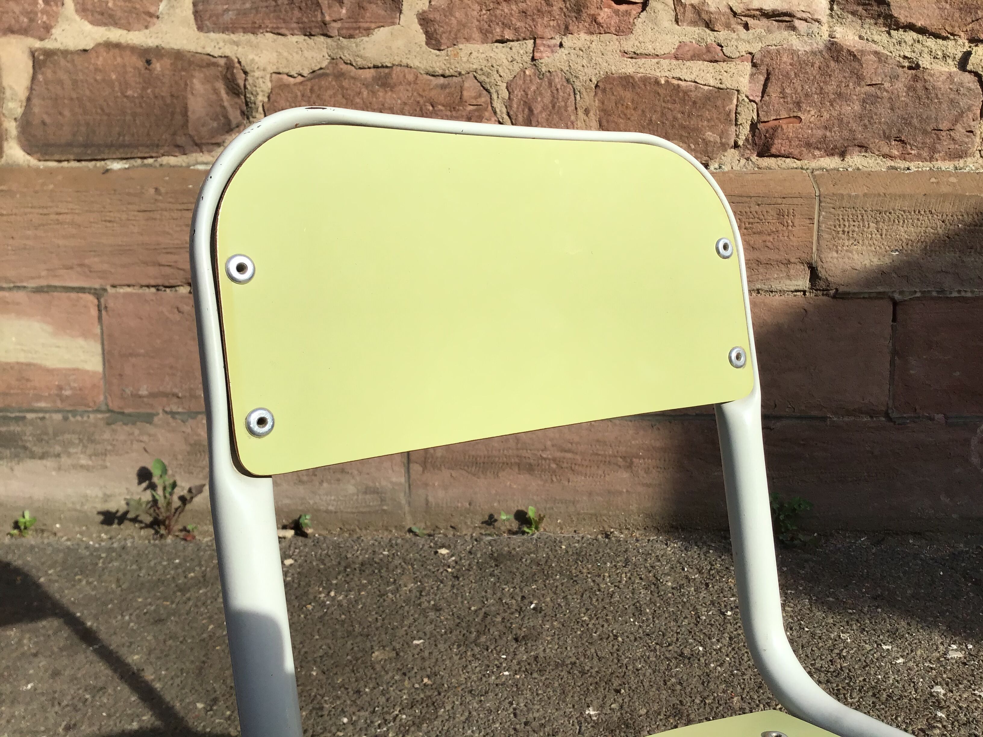 Chaise école enfant vintage Mullca