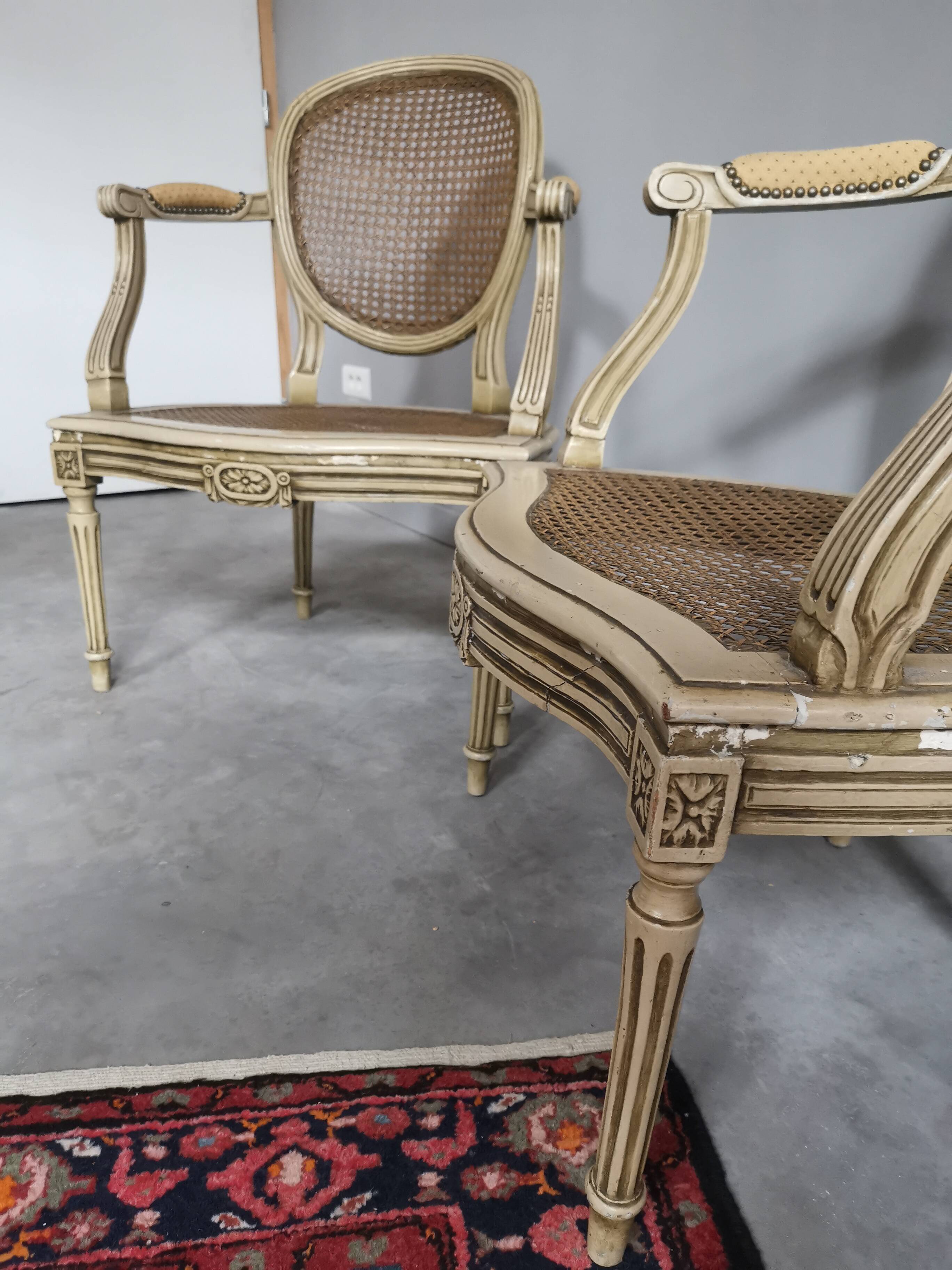 Pair of Louis XVI armchairs