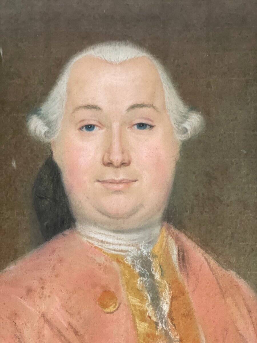 Portrait of a gentleman, pastel on paper, 18th century